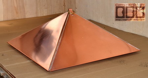 Copper fire-pit cover