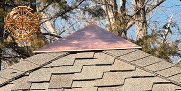 A square turret roof cap