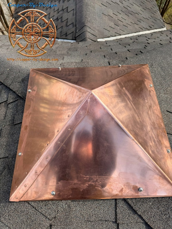 A square turret roof cap