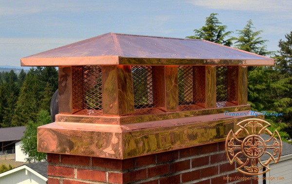 Adams - 24oz Copper Chimney Caps