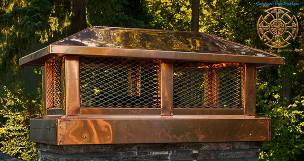 Ord - 24oz Copper Chimney Caps