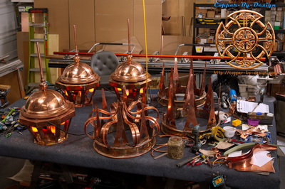 Black's Set of 4 Crown Style Lanterns