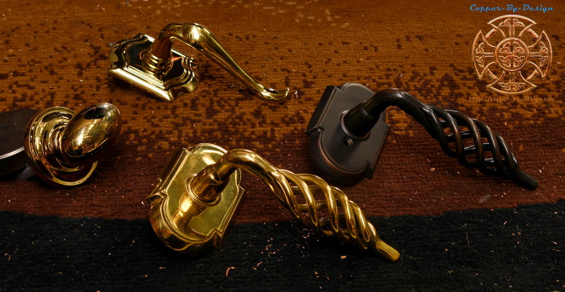 Fire pit cover brass handle